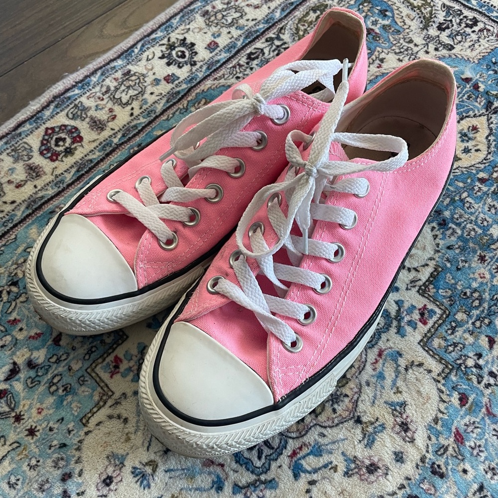 Converse Pink Canvas Sneakers